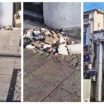 Бизнис центарот во Прилеп почна да се распаѓа – за среќа денеска ничија глава не заврши скршена (Видео)