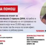Ajде МАКЕДОНИЈО обедини се за ова мало ангелче од Прилеп! Донирајте за ДИНА!