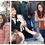 Девојка од Тајван славеше Стара Нова година заедно со прилепчани пред Градскиот Саат (Фото)