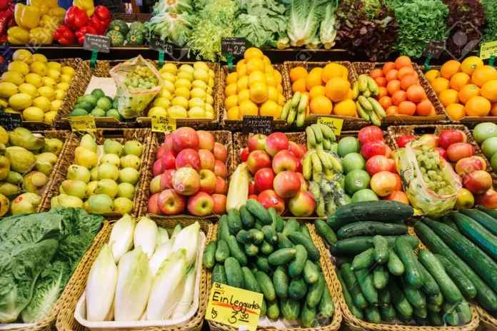 139126608-fruit-and-vegetable-market-lots-of-different-fresh-fruits-and-vegetables