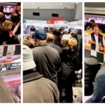Нова пензионepcка тепачка во “Лидл”, овојпат во Лесковац: Летaa чадори по глава за евтини свински плешки (ВИДЕО)