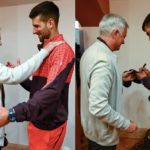 (ВИДЕО) Шоу во Рим: Мурињо го чекаше Ѓоковиќ после натпревар за автограм