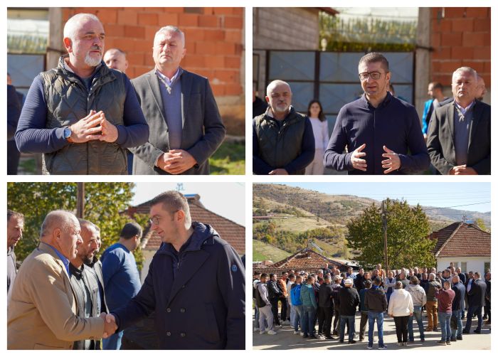 Мицкоски од крушевско Норово: “Овде сретнав чесни и вредни луѓе, во недела ќе го направат вистинскиот избор” (ФОТО)