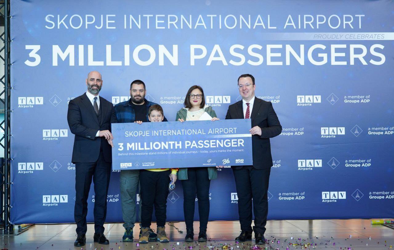 Николоски: За прв пат во историја на авиосообраќајот, три милиони патници на скопскиот аеродром