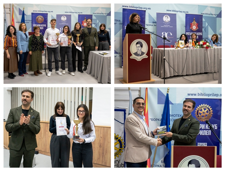 Прва ораторска вечер во организација на Ротари Прилеп – 19 млади луѓе добија громогласни аплаузи за своите говори (Фото галерија)