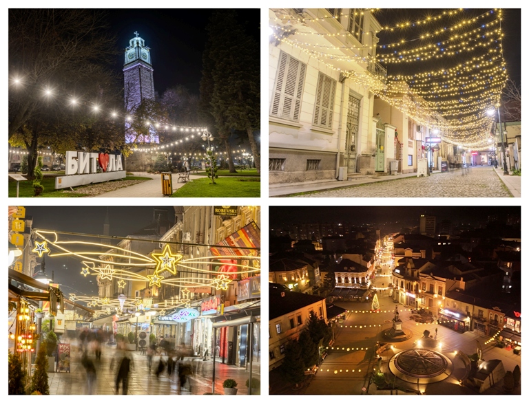 Илјадници новогодишни светилки ја осветлија Битола – градот подготвен за уште една “Зимска приказна” (Фото галерија)