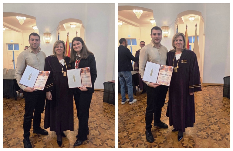 Теодора од Битола и Валентин од Прилеп со 10,00 просек се најдобри студенти на битолскиот Универзитет “Св.Климент Охридски” (ФОТО)