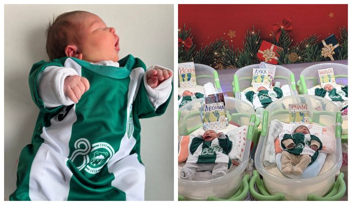 Чкембари знаат како да шират позитивна енергија – На секое новороденче во Битола му купија дрес од Пелистер (ФОТО)