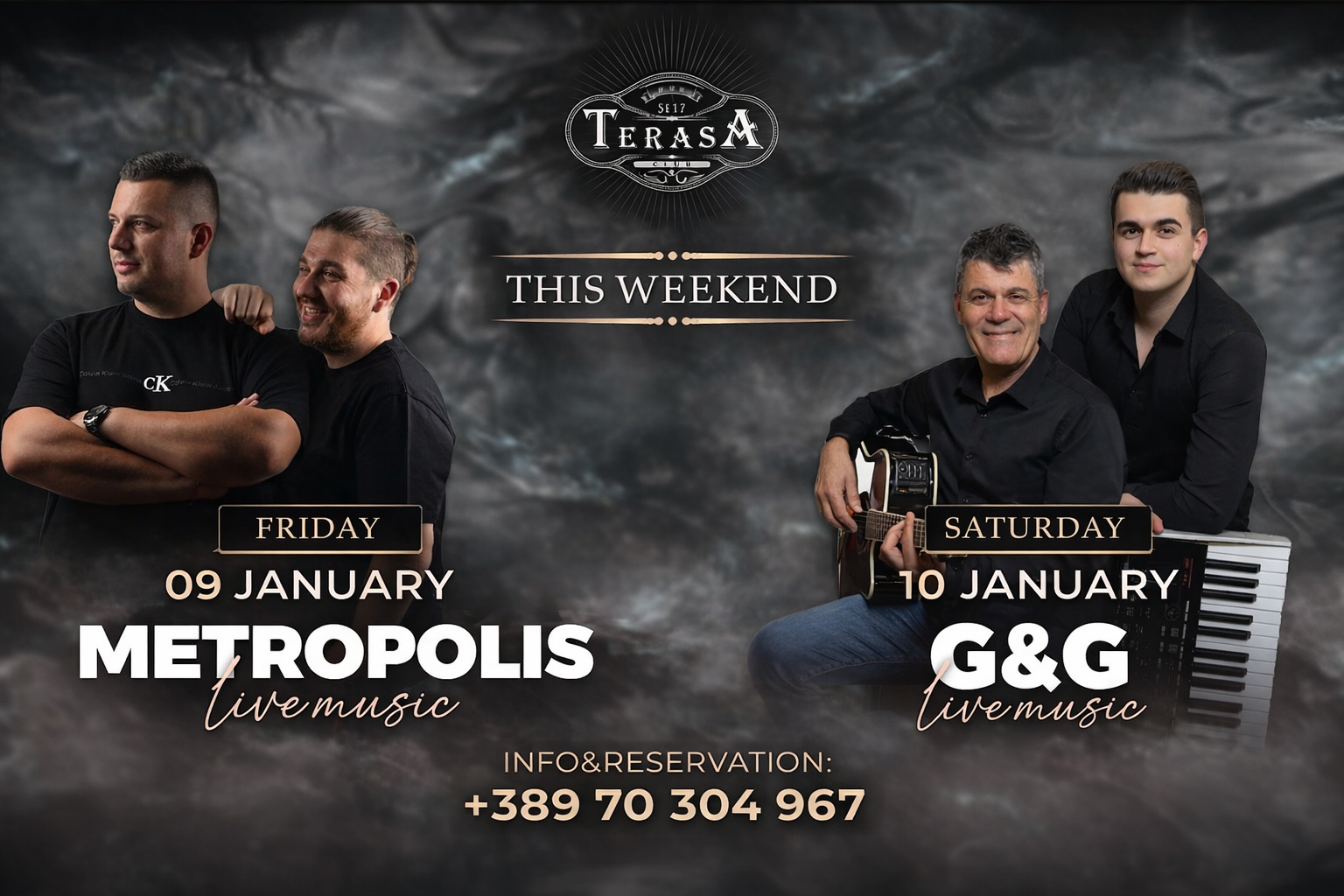 Не се предавајте сега, празниците се’ уште траат во Terasa – Еве со кого се дружиме и уживаме овој викенд