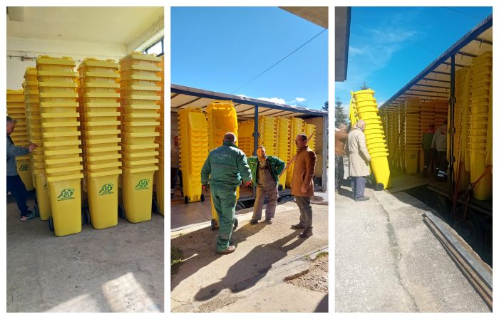 Aко не селектираме, ќе плаќаме поскапо – Во Прилеп стигнаа новите канти од проектот за Регионално управување со отпад (ФОТО)