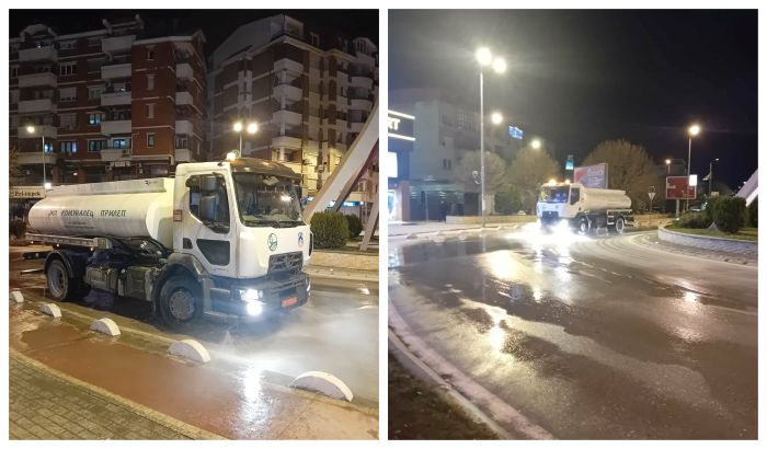 “Комуналец” се пофали – ги измивме улиците (ФОТО/ВИДЕО)