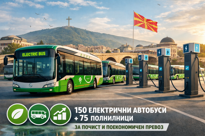 АИРЛИЈА! Министерството за транспорт објави оглас за набавка на 150 електрични автобуси, ќе има и за Прилеп
