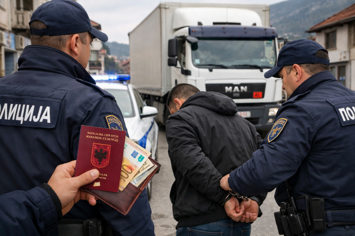 Албанец се обидел да поткупи полицајци во Македонски Брод – завршил во станица