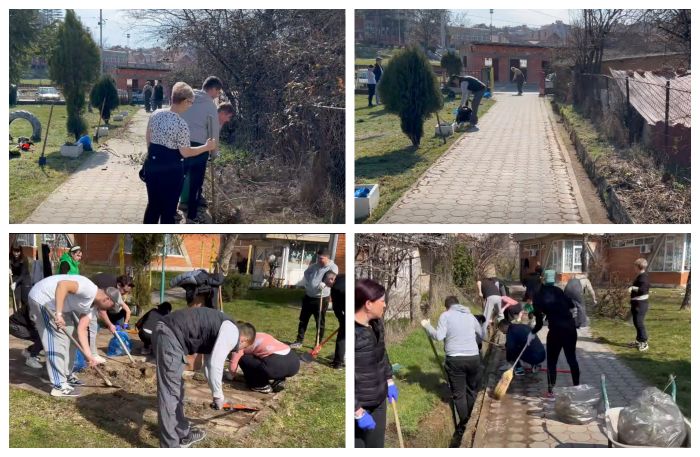 Вработени, родители и популарниот ГРАДИНАР, заеднички го чистеа дворот на градинката “Гоце Делчев” во Прилеп (ВИДЕО)