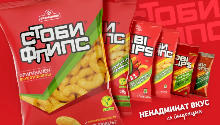 Стоби Флипс со нов изглед и истиот препознатлив крцкав вкус